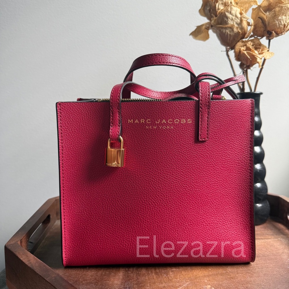 Marc Jacobs Mini Grind Coated Leather Tote